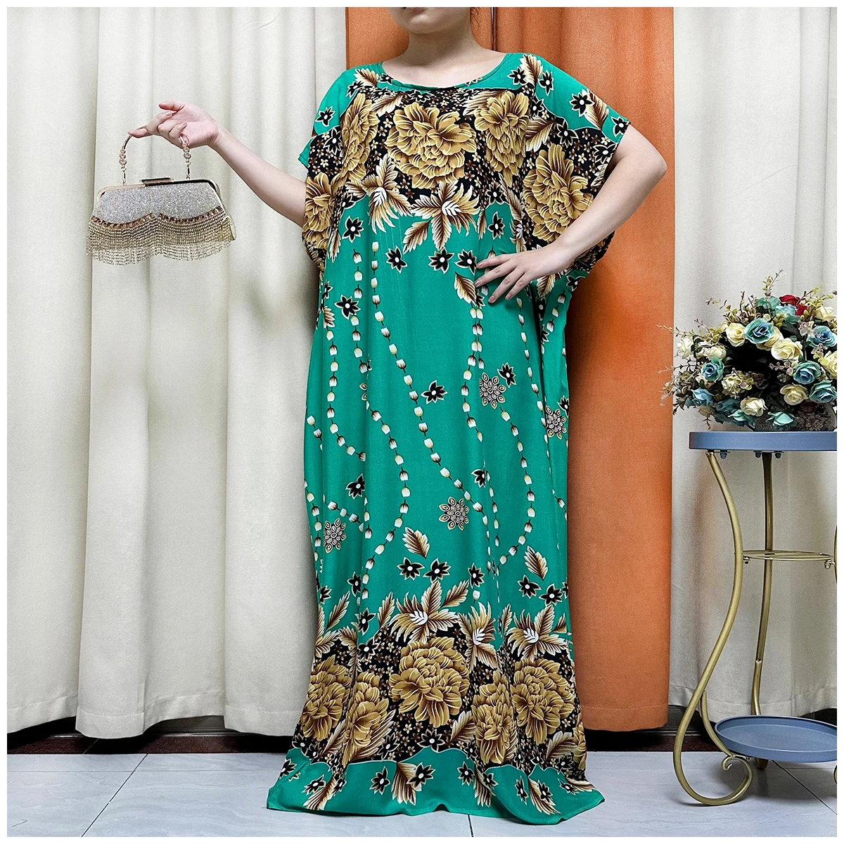 2025 última bata de manga corta Maxi vestido largo 2023 mujeres verano ropa de playa traje de baño cubrir túnica para vestido caftán de playa