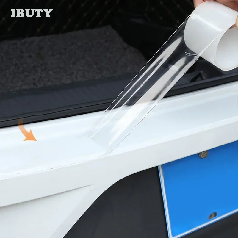 

For Chery Tiggo 8 Pro 2021-2025 Accessories Transparent Car Door Sill Protection Strip Auto Threshold Anti-scratch Guard Sticker