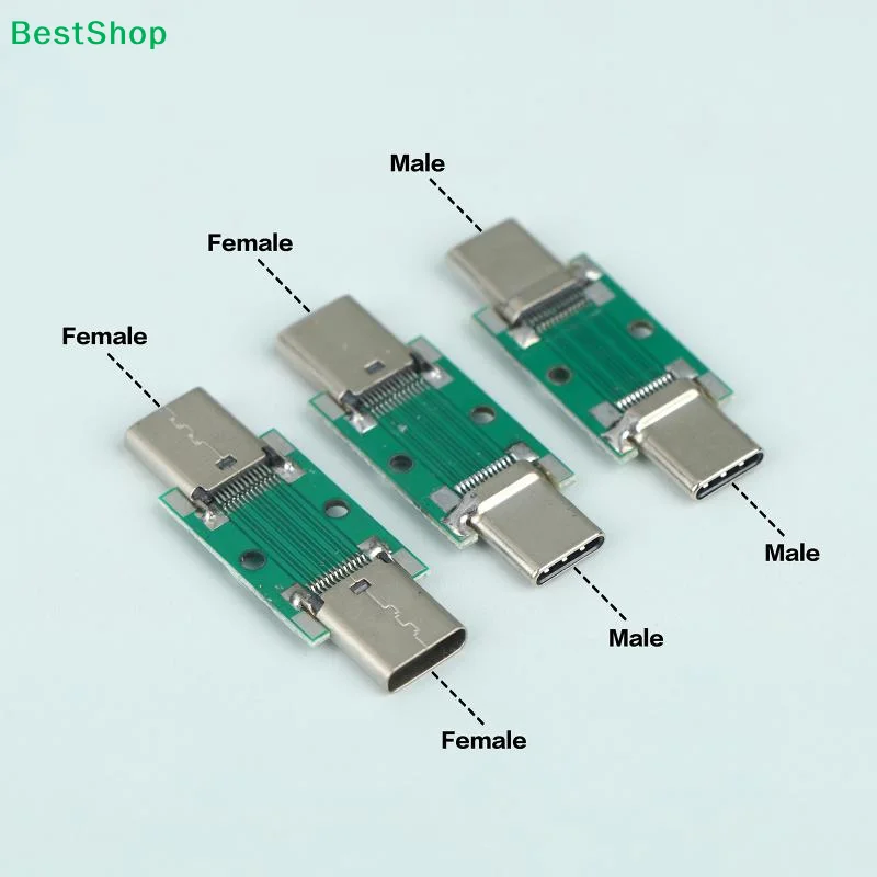★Type-C Multi-function Test Board USB 3.1 Type C 24 Pin Female To Male Female 24P High Current Adapter PCB Board