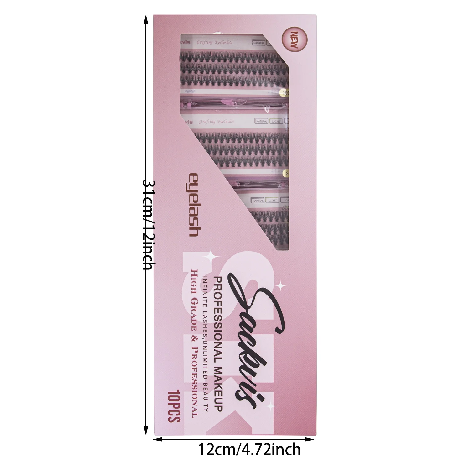 ชุดขนตาปลอม 10 กล่อง 20D ความยาว 8-14 มม. ต่อขนตาแบบธรรมชาติ นุ่ม ขนตาปลอม อุปกรณ์ต่อขนตา DIY ขายส่ง