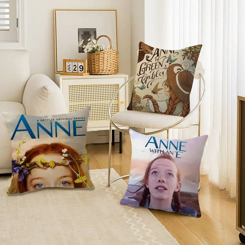 A-Anne-With-An-E-Movie Warm-Dramatic Maple Design Cushion Cover Happy Autumn Harvest decor Holiday Decorati Pillow Cover