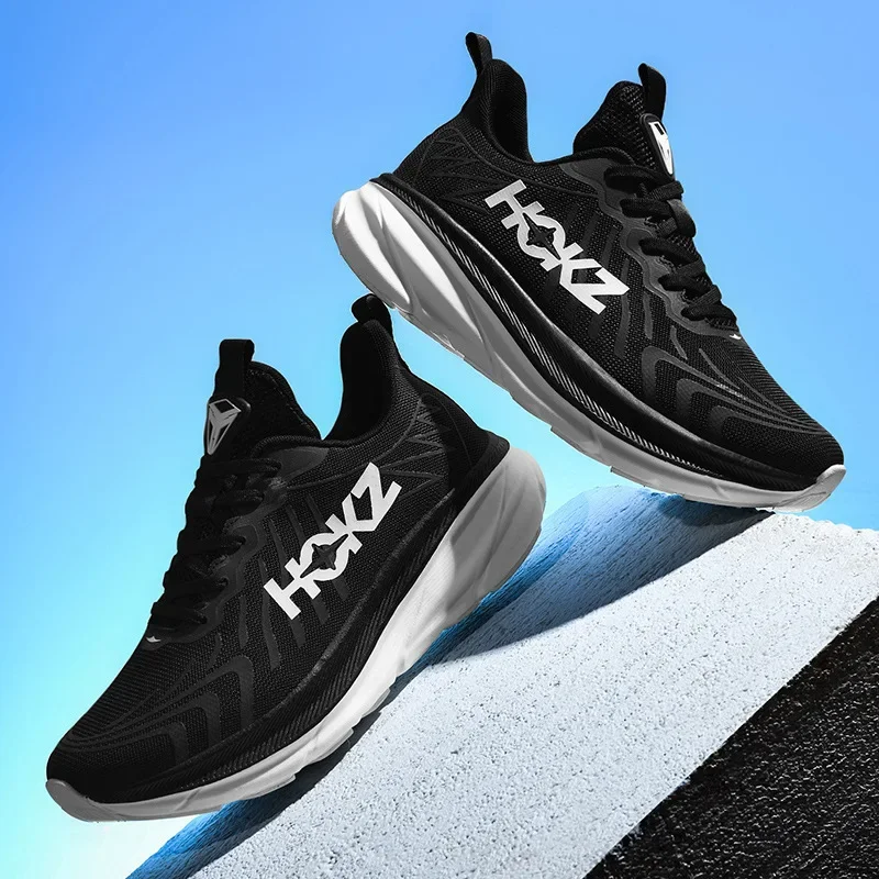 أحذية رياضية رجالية نعل سميك أحذية الجري تنفس جودة عالية لينة وحيد الرياضة في الهواء الطلق الترفيه شبكة احذية الجري الرجالية