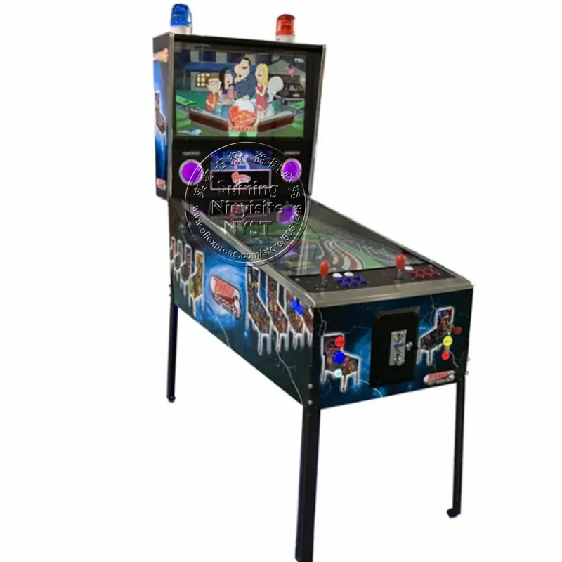 43 inch Screen Virtual Pinball Machines Cheap Customized Logo Game Center Amusement Coin Operated Video Arcade Machine For Adult