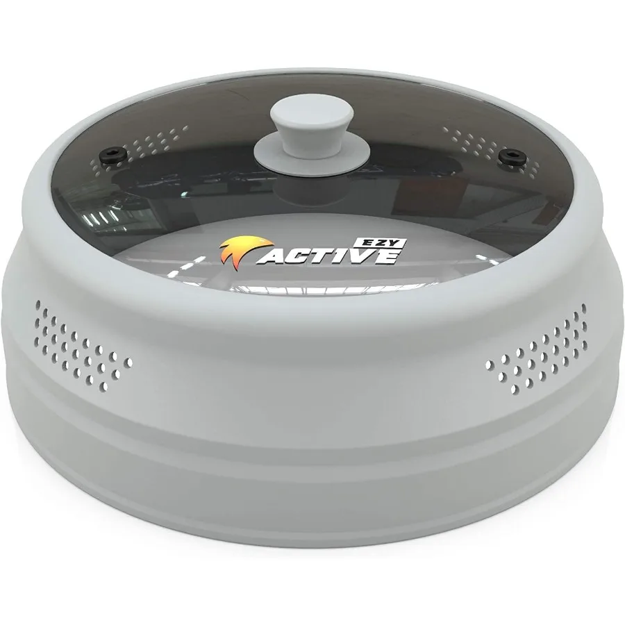 

Collapsible Microwave Cover for Food with Silicone and Glass Splatter Guard Lid Suitable for 612 inch Plates and Bowls Dishwash