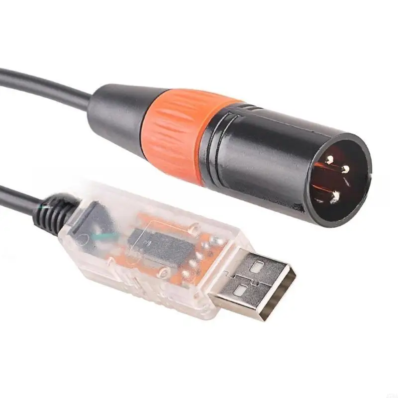 J78A USB to RS485 DMX512 Converter Cable 3Pin Serialed Cord for Stage Lighting