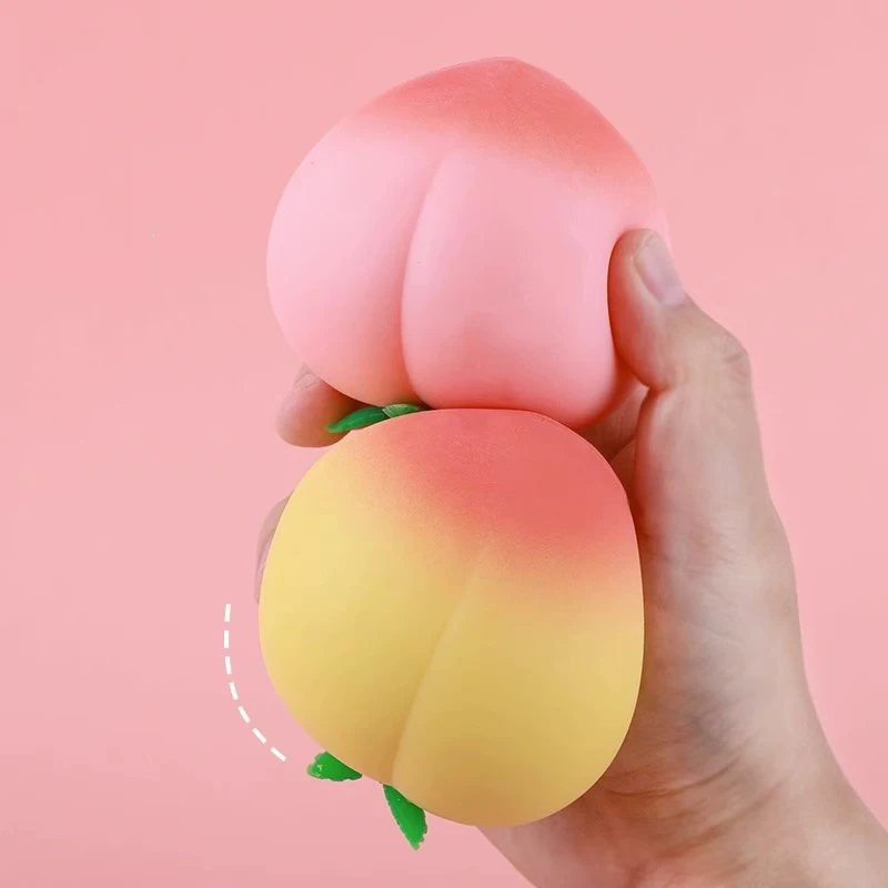 Nieuwe Simulatie Stress Perzik Speelgoed Knijp Cadeau Fidget Speelgoed Pinch Zacht Trage Rebound Decompressie Ontluchting Zintuiglijke Fidget