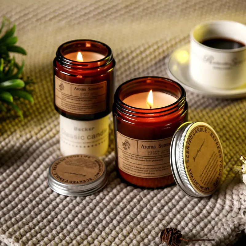 250ml Smokeless aromatherapy candle souvenir handmade soybean wax candle cup gift box household premium fragrance ornament