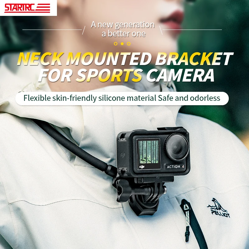 

Chest Neck Hanging Bracket Vlog FPV POV First Angle Shooting Bracket for DJI Pocket 3 2 1/Osmo Action 4 3/GoPro Hero/Insta360 X3