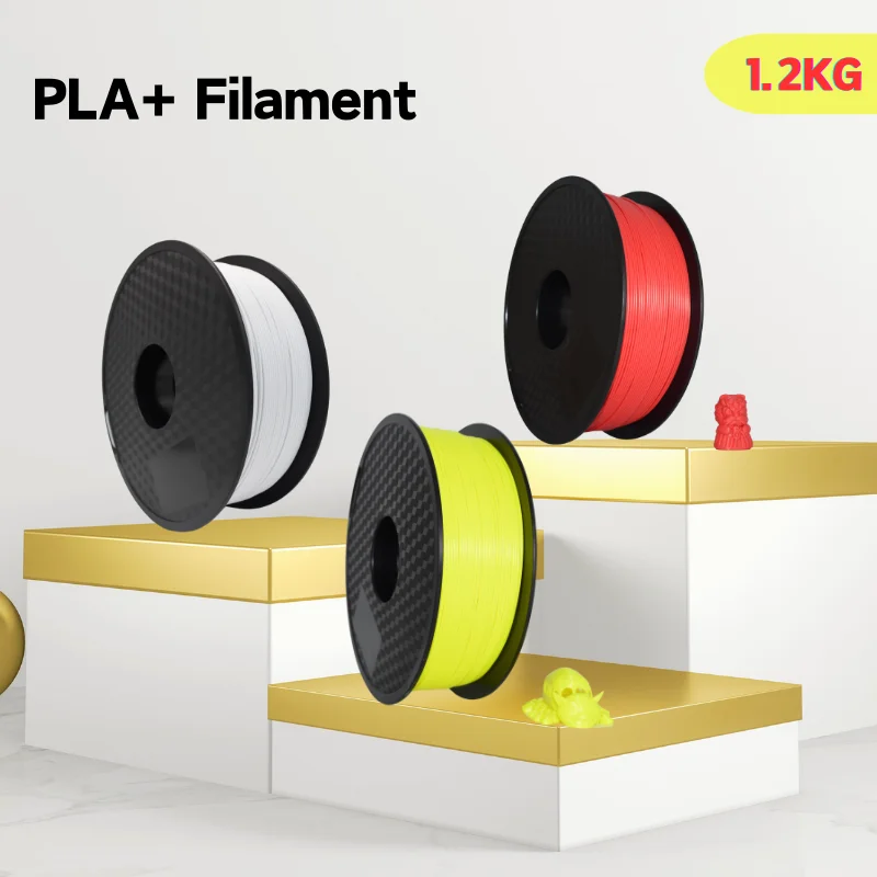 

Makcosmos 1.2KG PLA+Filament PLA Printing Material For Bambulab Creality 1.2KG/spool Multicolors No Bubble 3D Filament for FDM