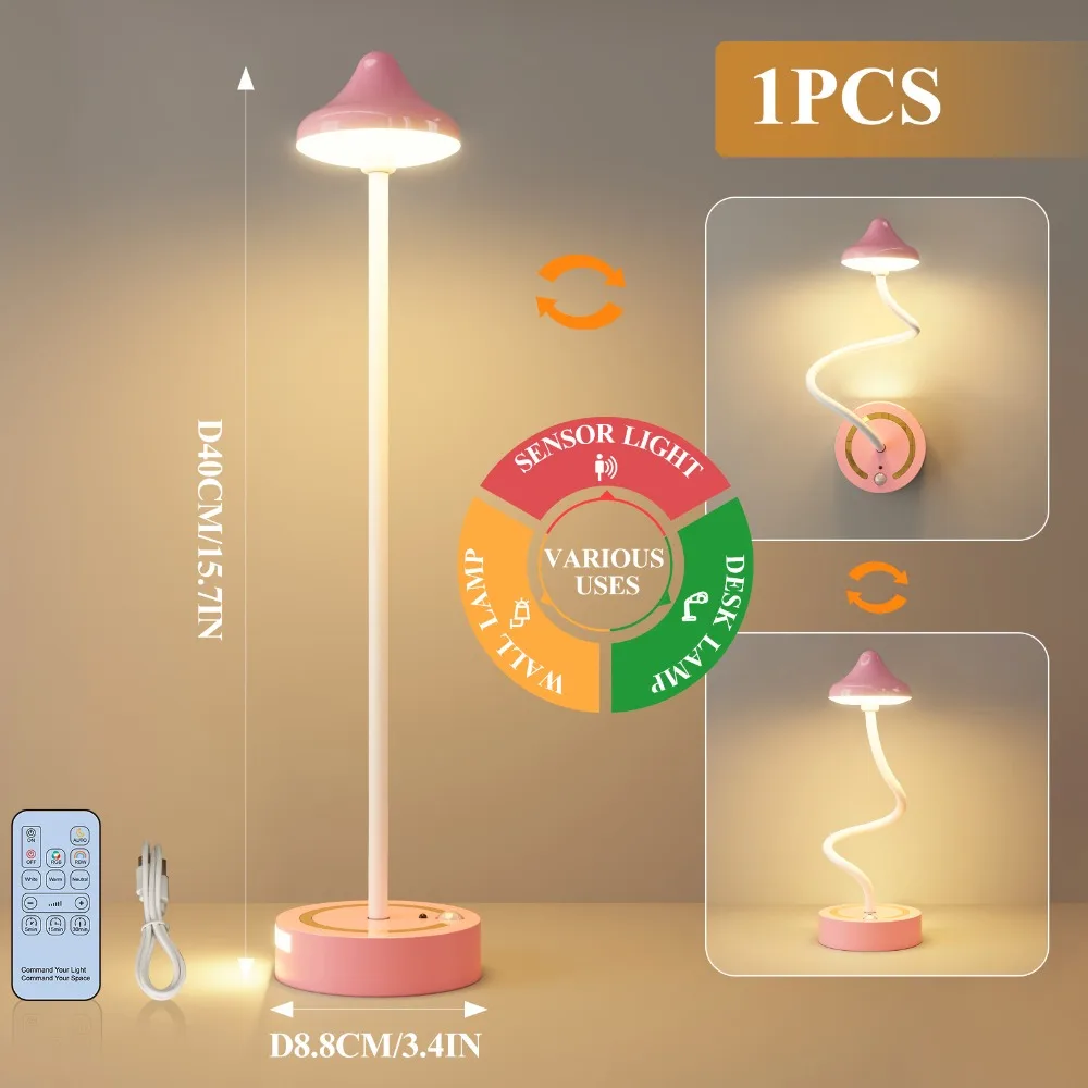 Wireless Design LED Motion-Sensing Lamp Touch Control LED Technology Touch-Charging Light Motion Sensing Ambient Lighting