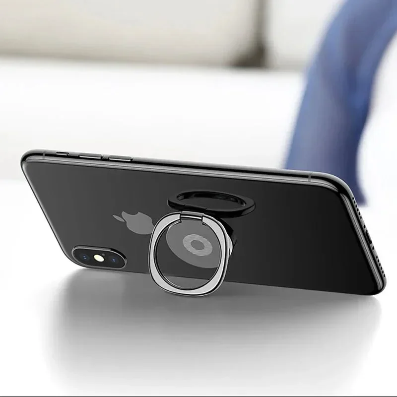 

Magnetic Metal Mobile Phone Finger Ring Folding Holder GPS Stand for Huawei IPhone 14 15 Xiaomi Universal Phone Accessories