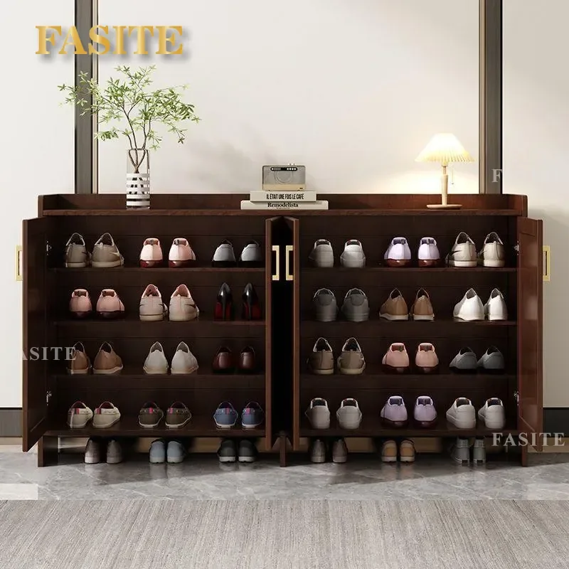 For Aluminum Alloy Shoe Cabinet Waterproof Mildew Proof Entrance Door Storage Cabinet Integrated Finished Product Internet