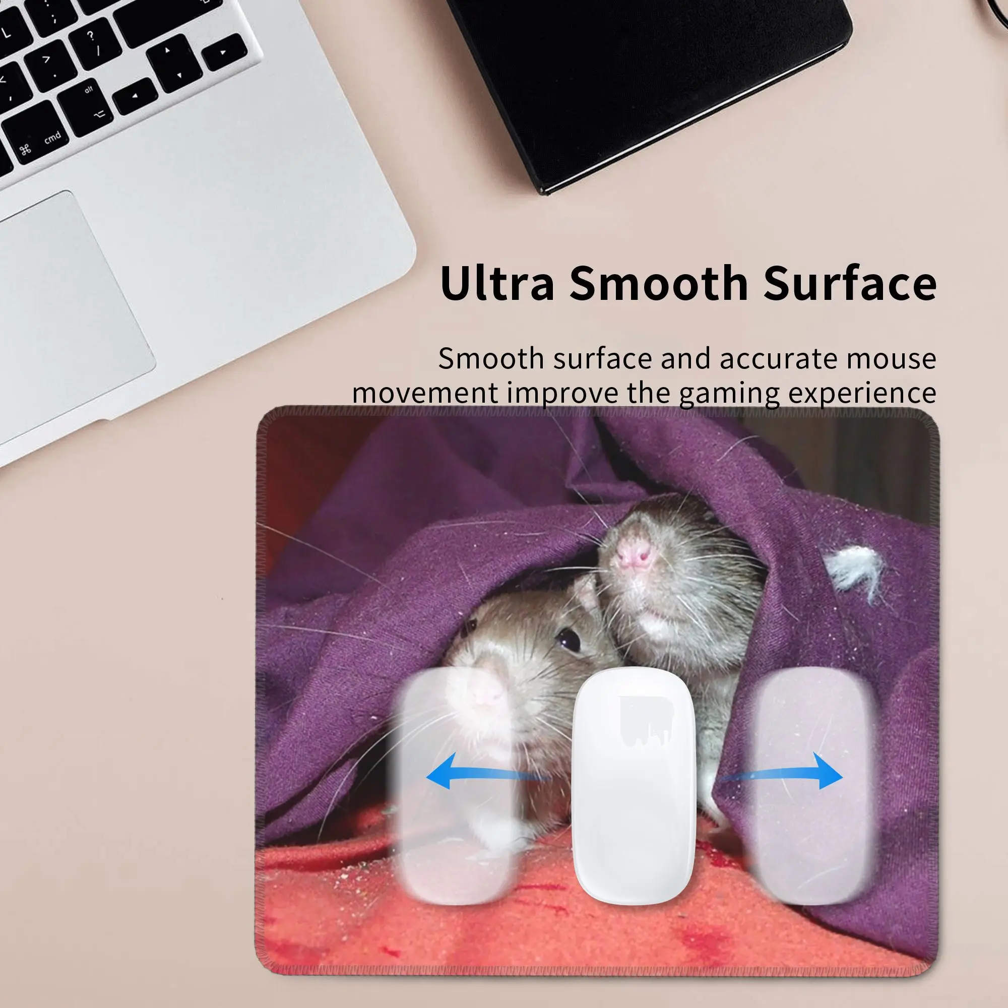 hidden rats Mouse Pad Computer Keyboard Mouse Mat Gaming PC Laptop Desk Mat Office Accessories Table Mats