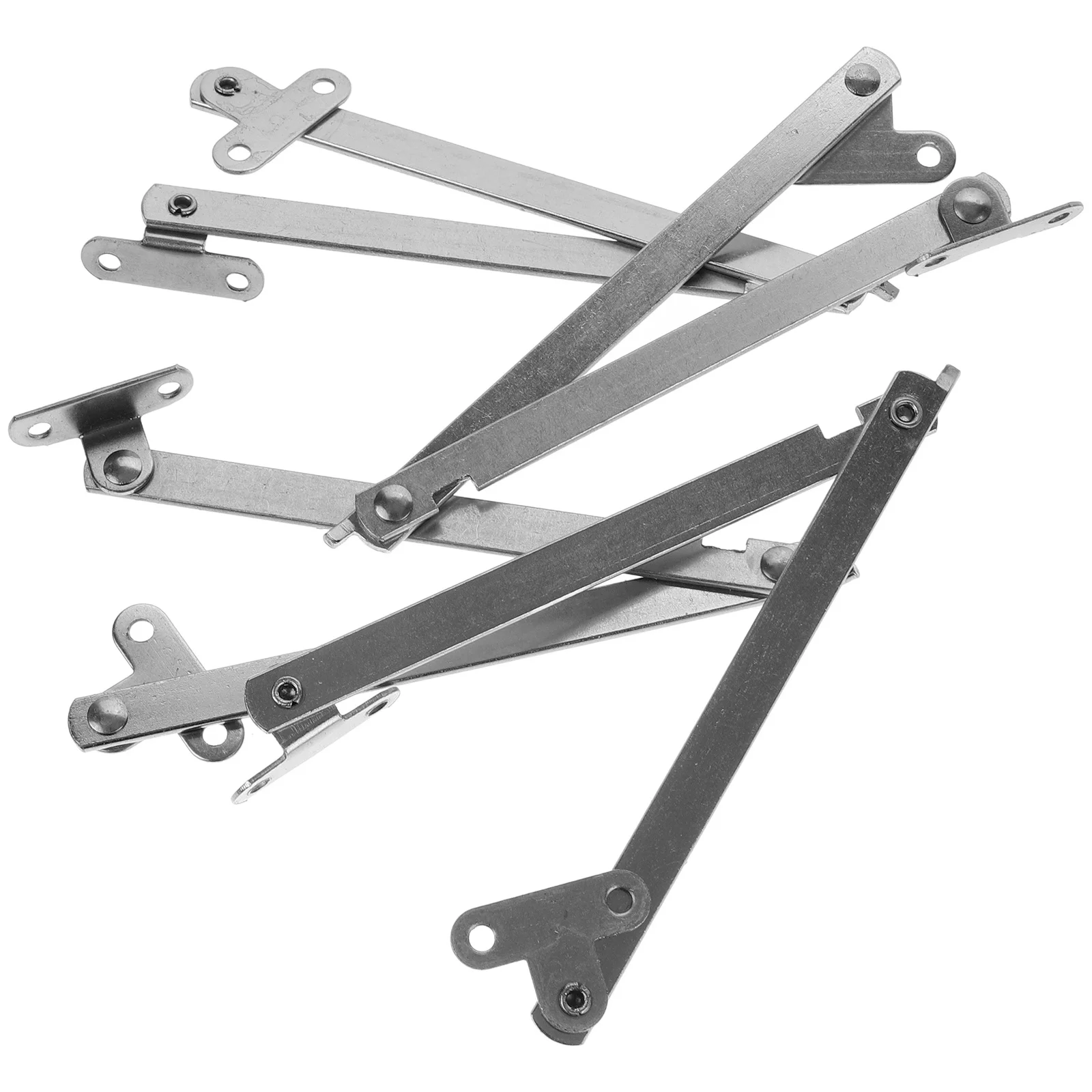 

4pcs Cabinet Support Rod Metal Adjustable Furniture Support For Cabinets Folding Lid Durable Stay Hinge Pull Rod