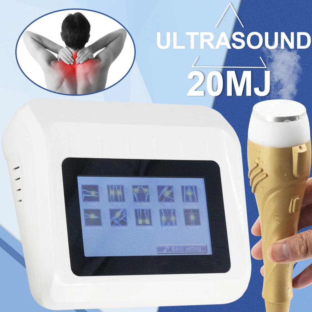 20MJ Professional Ultrasonic Physiotherapy Device Body Pain Relief Massage Relaxation Ultrasonic Therapy Massager Health Care