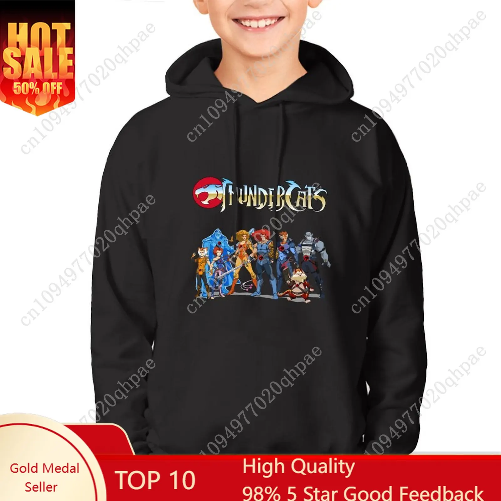 

Thundercats Hoodie Boys Girls Childs Cotton High Quality Sweatshirt Lightweight Comfortable Custom Made Spring Autumn Tops