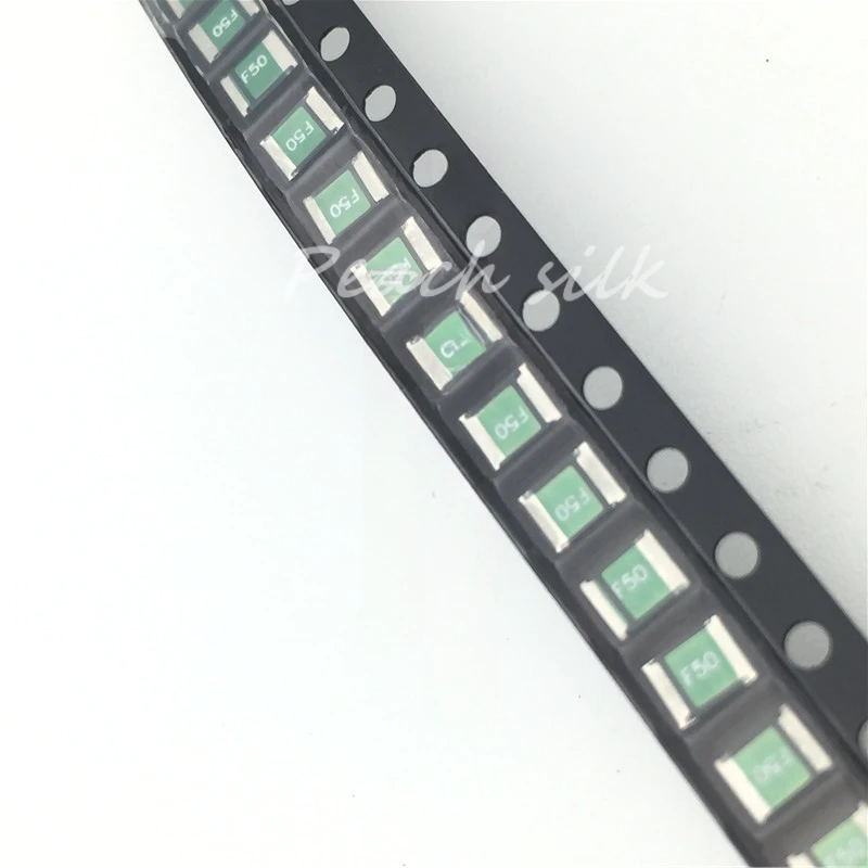 

(10piece)FSMD050-1210-R Circuit protection SMT self-healing fuse 0.5A16V 500MA silk screen F50