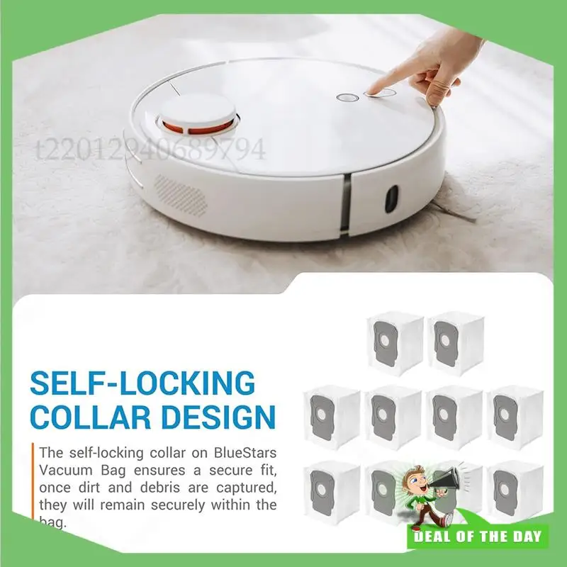 -ABPO 6 عبوات من أكياس المكنسة الكهربائية لـ Irobot Roomba I & S & J Series J6+ J7 J8+ I7 I7+ (7550) I4+ I5+ I6+ I8+ S9+ J7 J