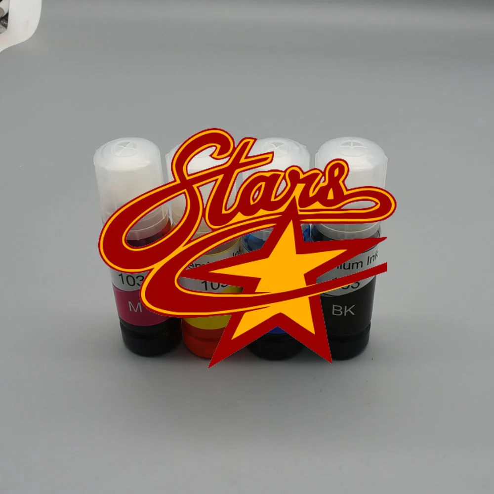 

T103 103 104 Refill Dye Ink For Epson Eco Tank L1110 L3100 L3110 L3111 L3116 L3150 L3151 L3156 L3160 5190 Desktop Printer