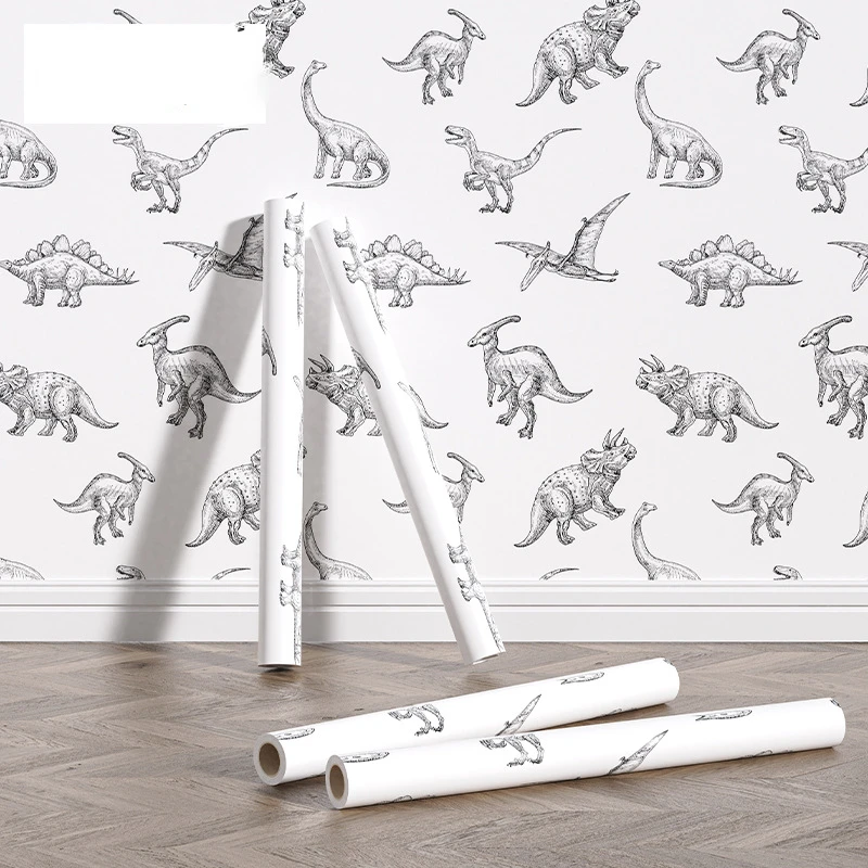 

Cartoon Animal Wallpaper Self-adhesive Decoration of Kindergarten Children's Study Moisture-proof PVC Renovation Sticker