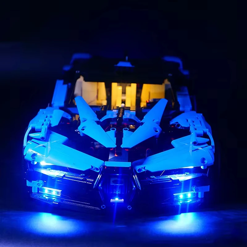 RC DIY LED Light Kit For LEGO 88008 Technical Sports Car Building Block Set（Only LED Light,Without Blocks Model）