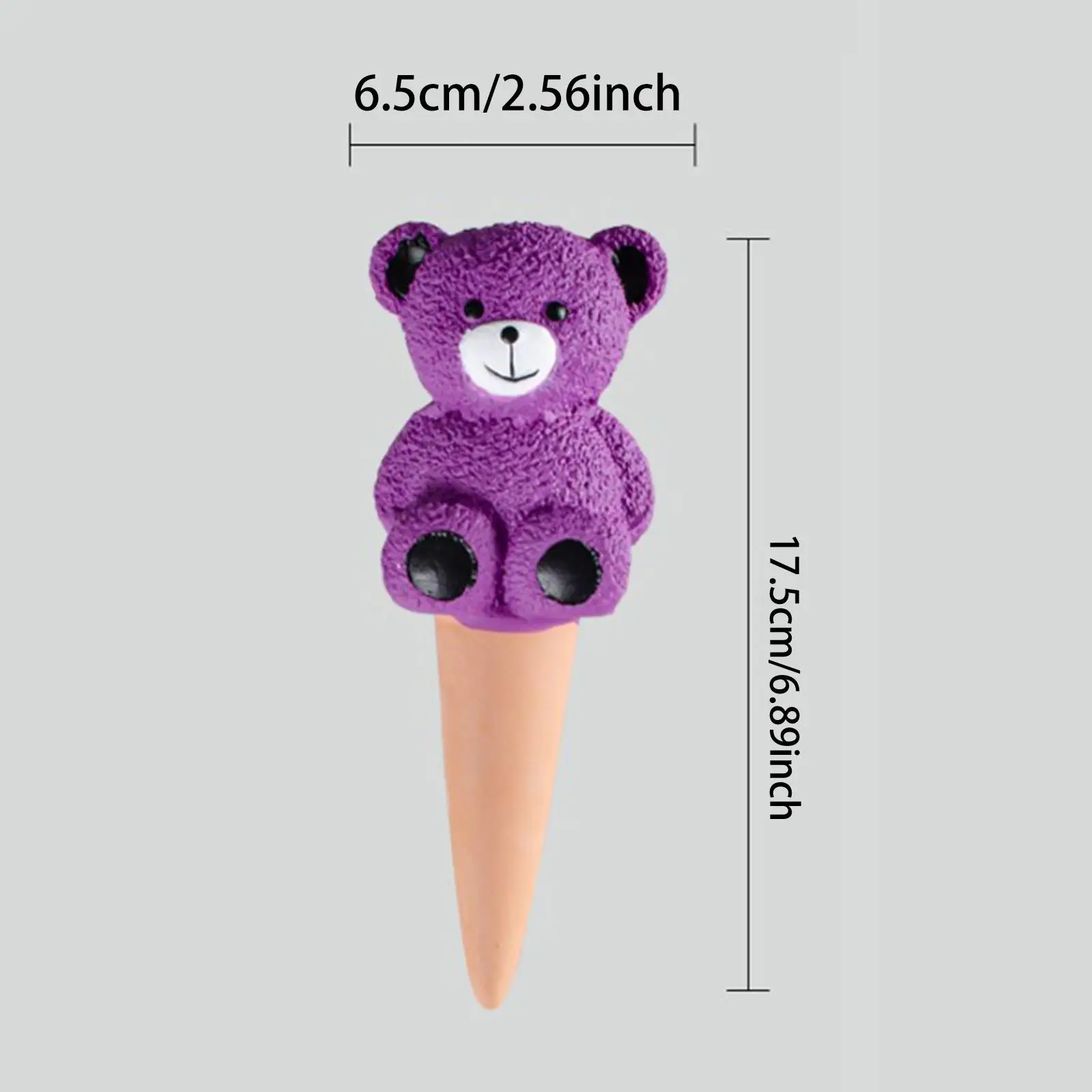 4 Pieces Watering Stakes Self Waterer Handcraft Cute Bear Shaped Water Dripper