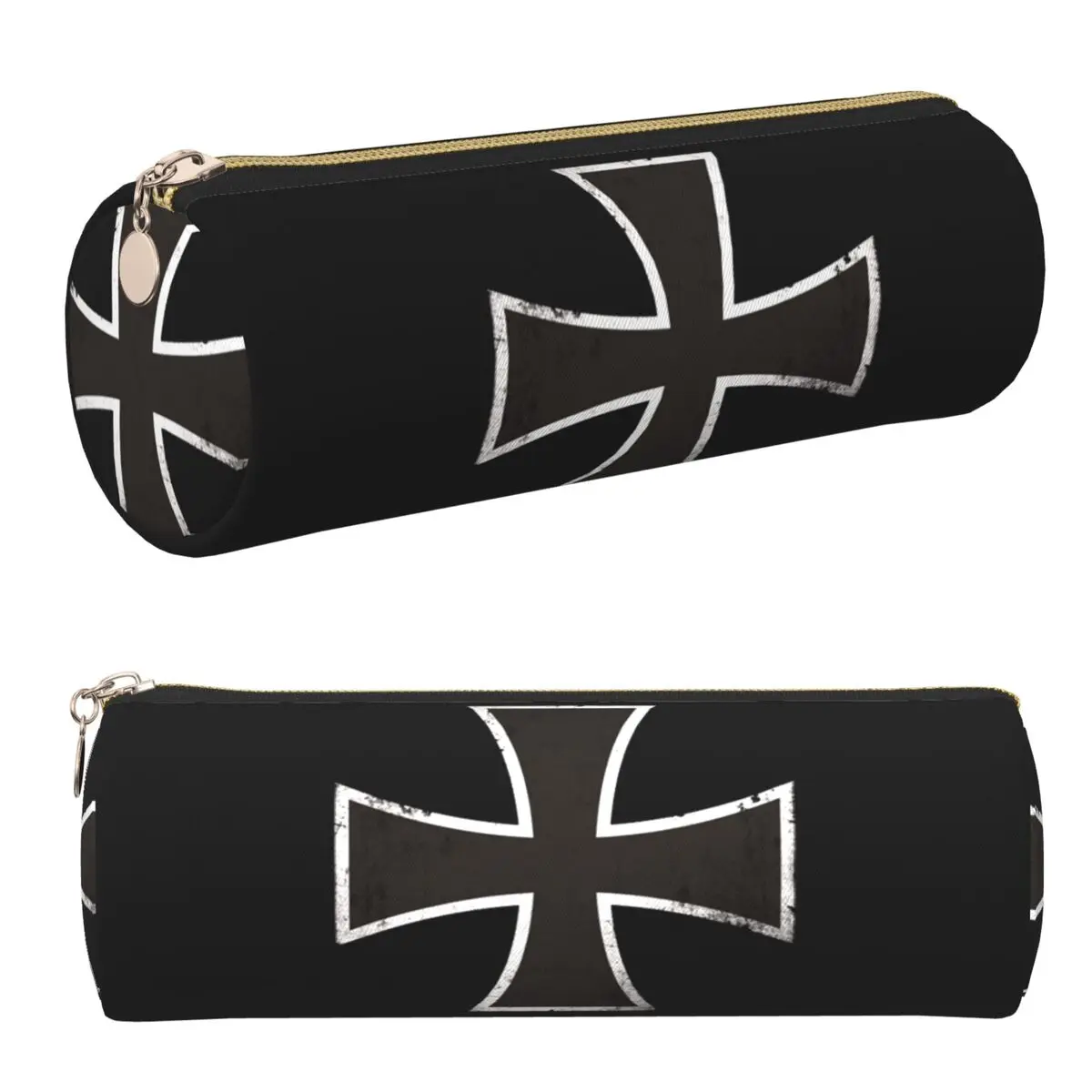 

German Iron Cross Pencil Cases Pencil Pouch Cylinder Pen Box Pencil Bag for Studen Gifts