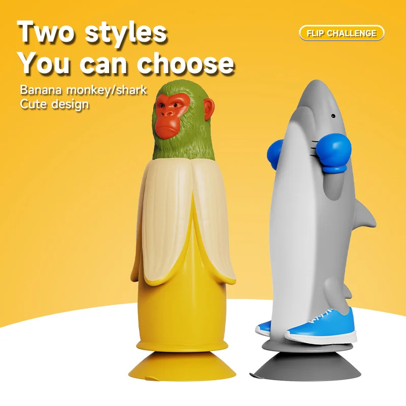 Flip Monkey Banana vs Shark Battle, Juego de Mesa, Juguete de Fiesta, Diversión Interactiva Familiar, Juego de Mesa para Niños y Adultos, Regalo, juego familiar 2026