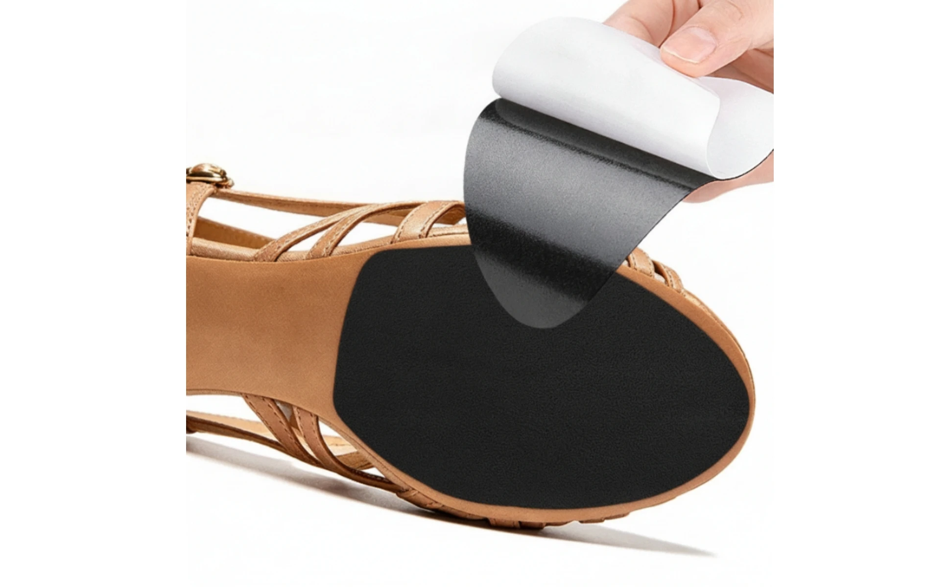 Suede Sole Patches with Self-Adhesive Indoor Dance Shoe Sole Patches Material Low-Lying Wooden Floor for Dancers, Rehearsal