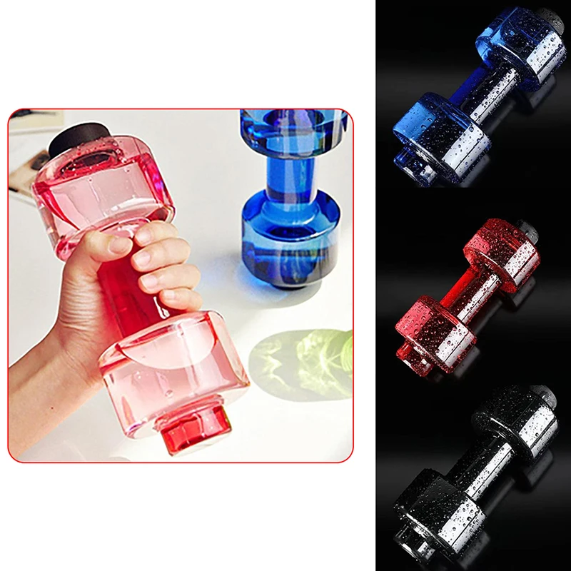 

Dumbbell Plastic Bottle 550ML Sports Water Bottles Portable Leakproof Dumbbell