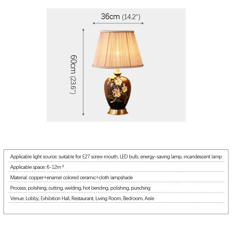 BUNNY Modern Brass Ceramic Table Lamp LED Dimming Creative European Copper Desk Light for Home Living Room Bedroom Decor