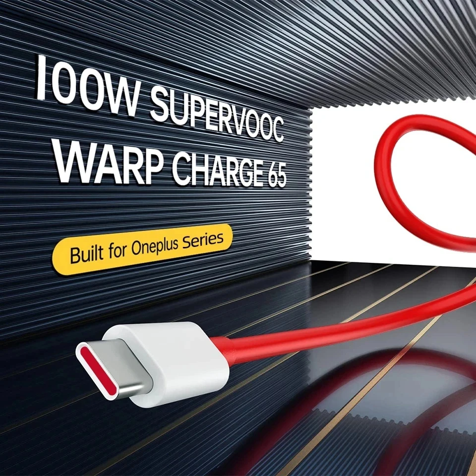 Für Oneplus Ace 3 2 12 11 10R 9RT 9 Pro Nord CE3 2 Original Warp Ladung USB Typ C Dash Supervooc Kabel 100 W 8A Schnelle Ladung Draht – Detail 3