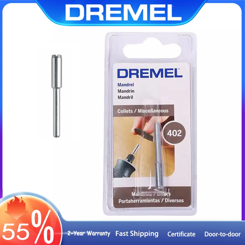 

Dremel 402 Clamping Mandrel 3.2mm Diameter 1/8" Shank Mandrel Compatible With Discs Kits Chuck for Rotary Tool Accessories