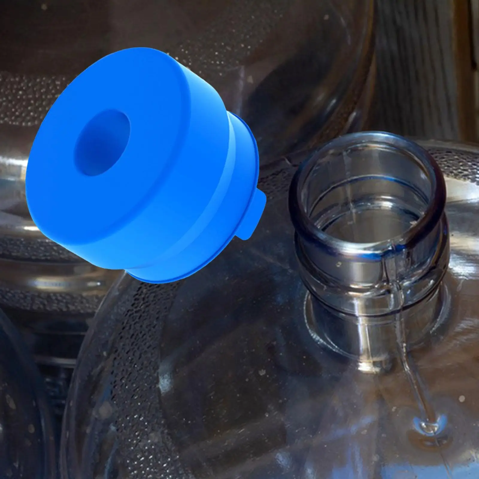 Крышка кувшина для воды, силиконовая многоразовая универсальная крышка без капель, противоскользящая, выпуклая, уплотнительная крышка, сменная крышка для бутылки 55 мм