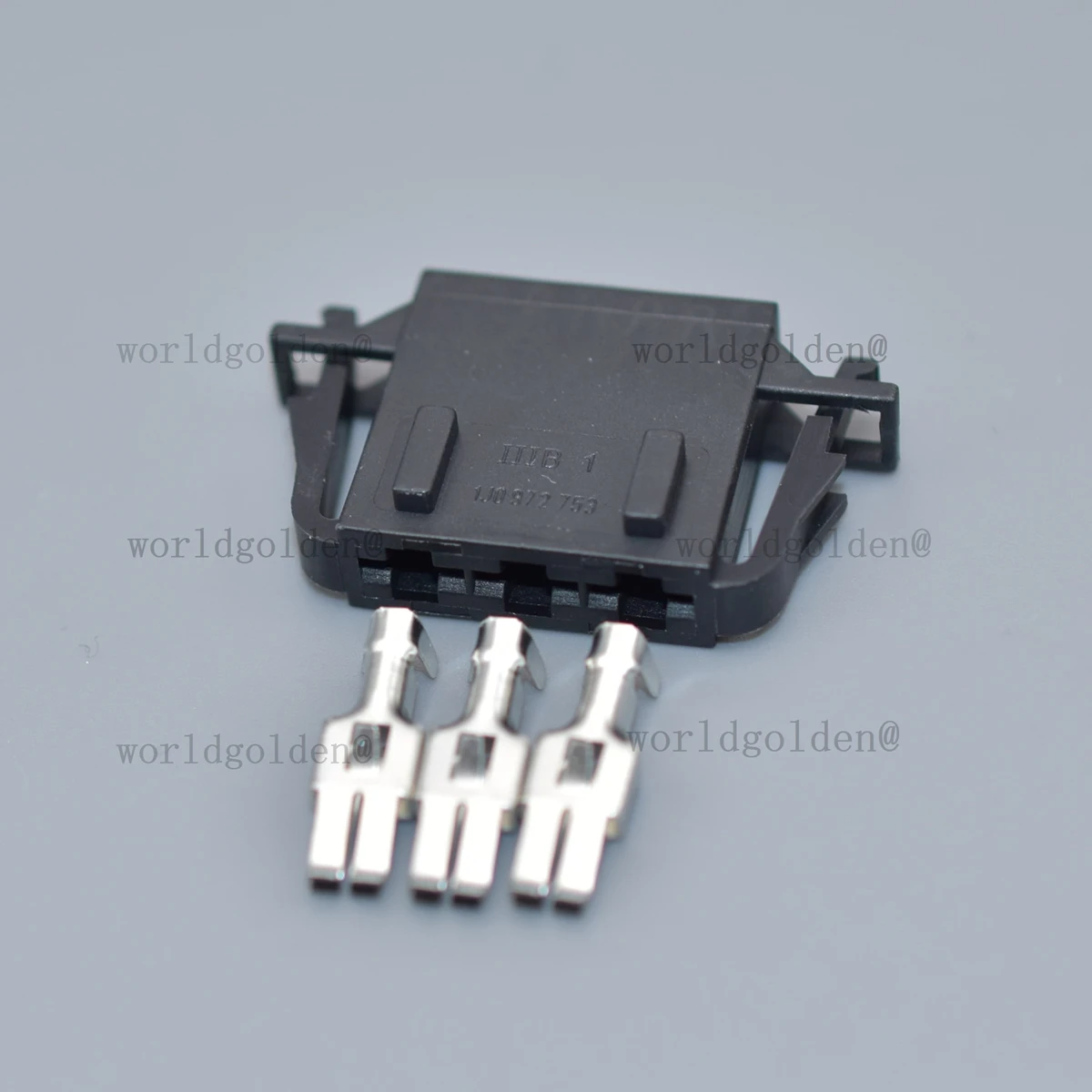 1J0972763 3Pin Car Wiring Connector Kit with Terminals for Universal Cars, firm connection and not easy to loose