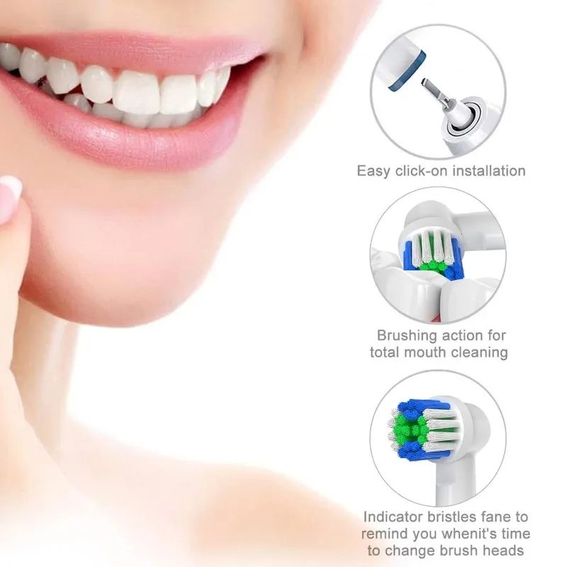 A005-Replacement Brush Heads 16 Pcs For Electric Toothbrush Models SB17A/50A/60A/17S/18A/20A/25A/417A