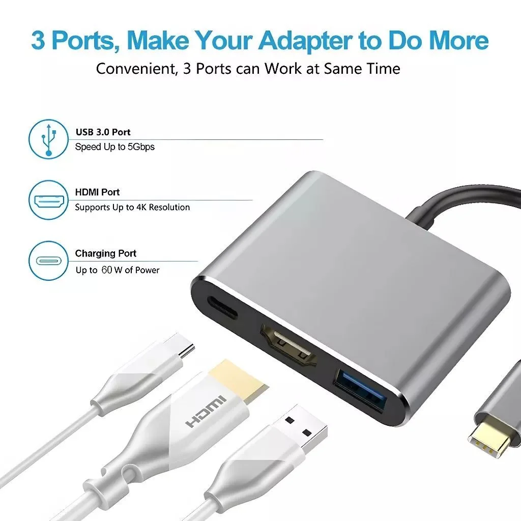 Type-C OTG HUB USB C To HDMI Adapter 4K HDMI And PD Fast Charging USB Multi Port Hub