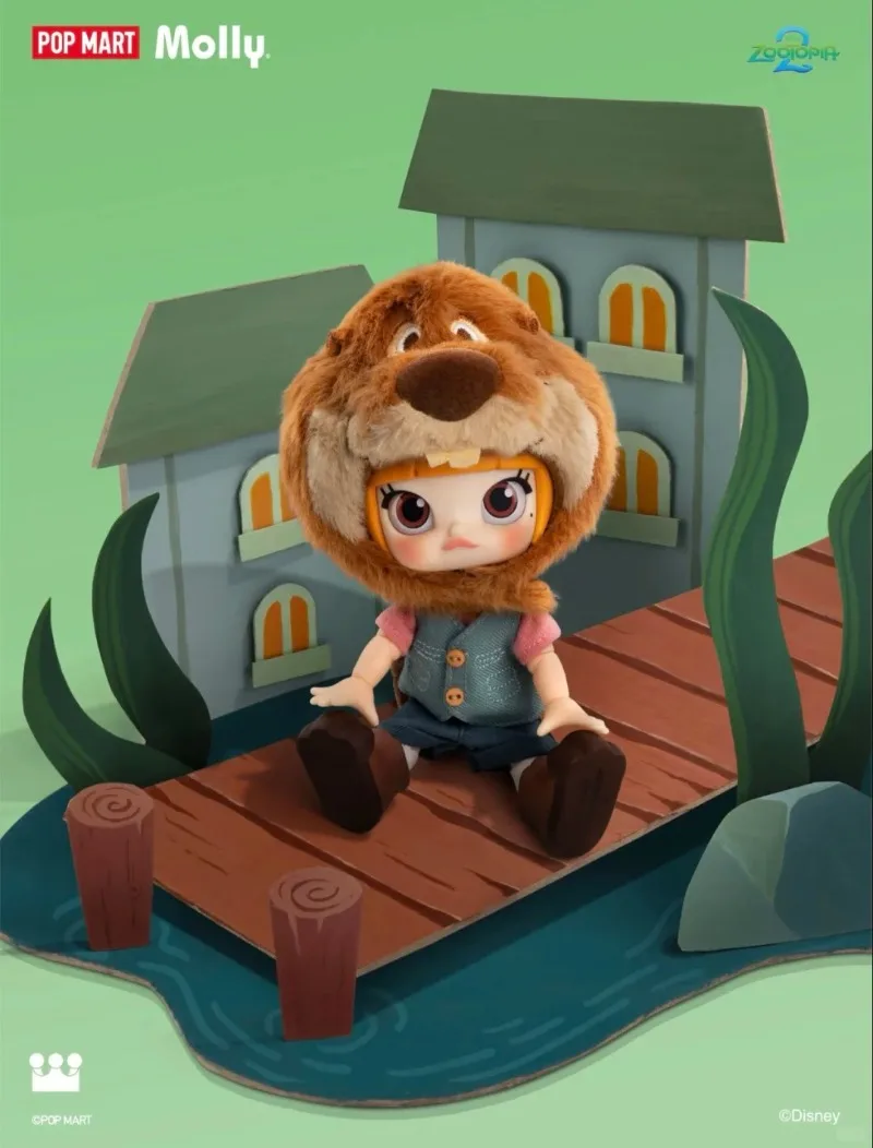 POPMART 2025 الأصلي حقيقية مولي Zootopia 2 سلسلة 1/12 عمل الشكل صندوق أعمى لطيف مفاجأة زخرفة عيد الميلاد الديكور هدية #4