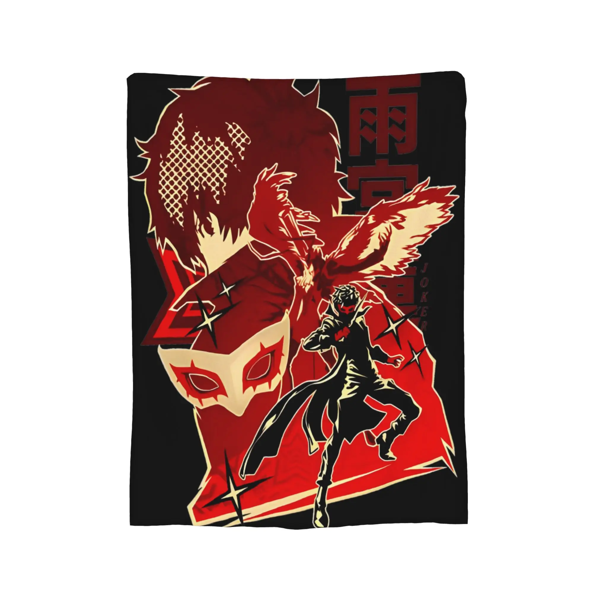 Persona 5 The Phantom Thieves of hearts leader Blankets  Flannel Vintage Breathable Throw Blankets for Bedspread Summer