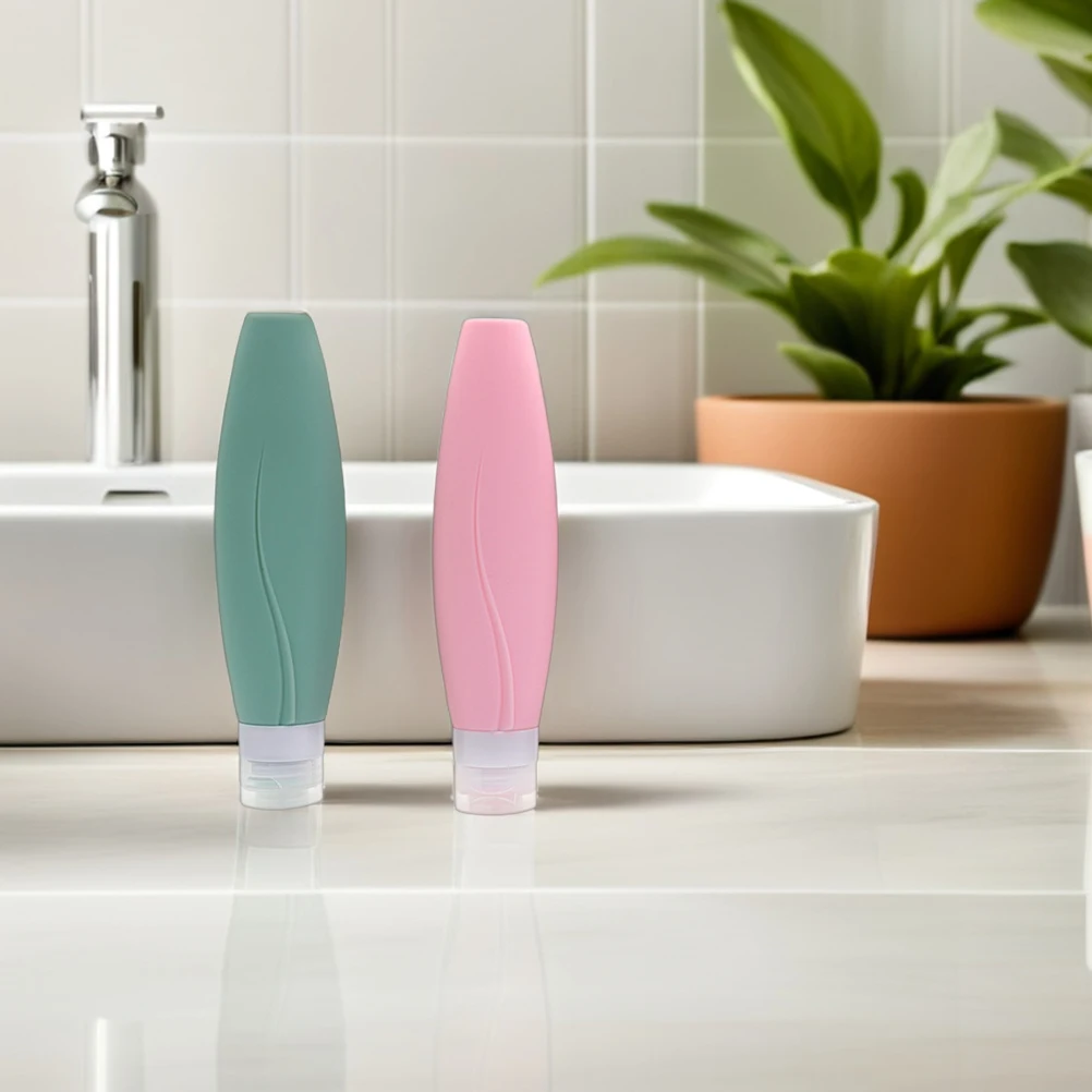 5 個 150 ミリリットルシリコントラベルボトル漏れ防止詰め替えトイレタリー容器シャンプーコンディショナーローションポータブル