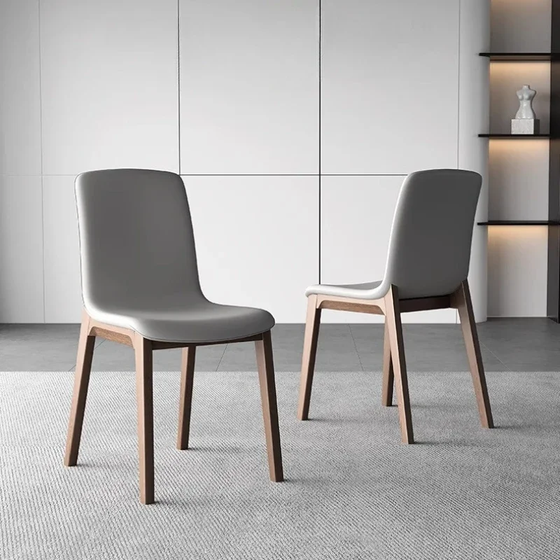 

Nordic Chairs for Kitchen Furniture Light Luxury Solid Wood Ash Wood Modern Simple Back Chair Dining Chair Dining Room Chairs