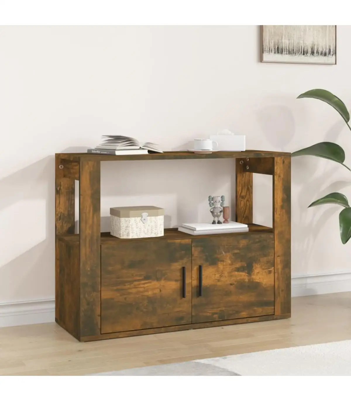 80x30x60 cm smoky oak plywood sideboards