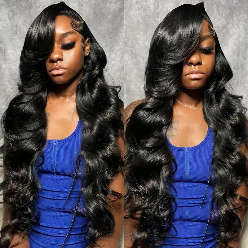 30 Inch 13x6 Lace Front Human Hair Wigs Brazilian Body Wave 180% Density 13x4 HD Lace Frontal Wigs For Women Closure Human Hair