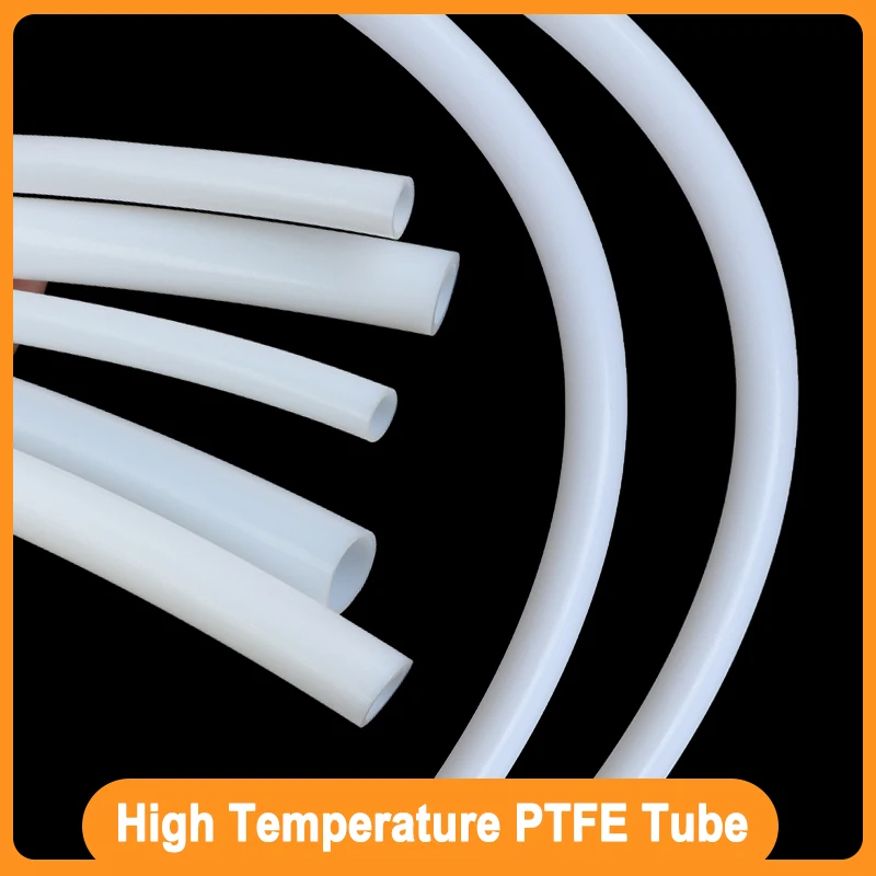

1 - 10m High Temperature PTFE Tubing White ID 0.5mm - 10mm ptfe Insulation Extruder J-head Rigid Pipe for 3D Printer Parts 600V