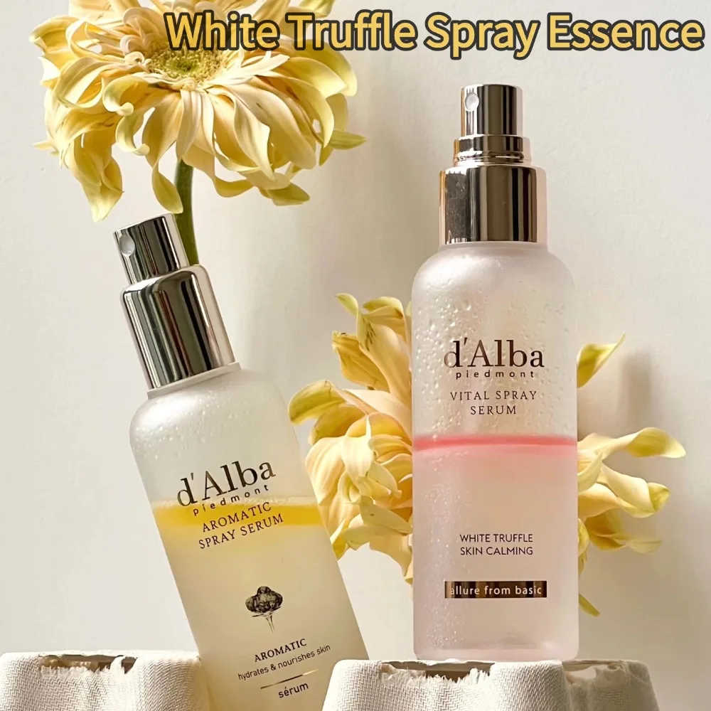 جوهر رذاذ الكمأة البيضاء من d'Alba يغذي عميقًا لترطيب البشرة وتفتيح الوجه SPF50 + واقي من الشمس للحماية من الأشعة فوق البنفسجية