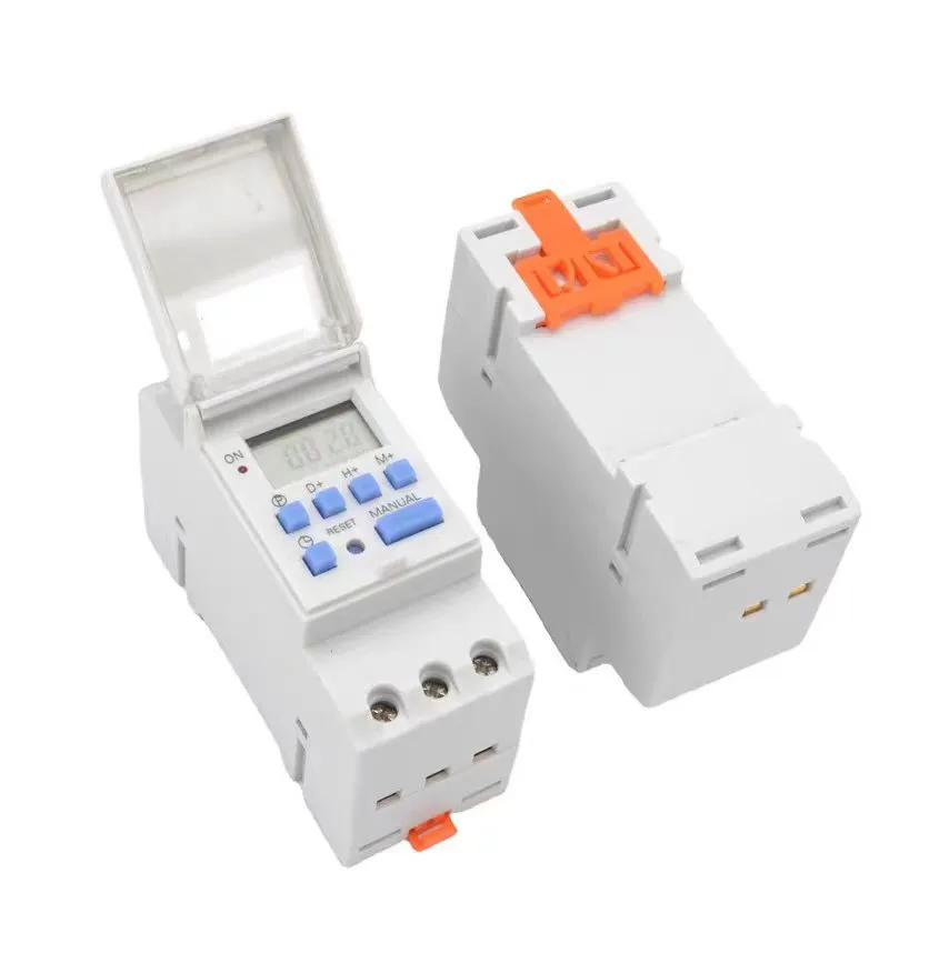 Electronic Weekly 7 Days Programmable Digital Industrial Time Switch Relay Timer Control AC 220V 16A Din Rail Mount