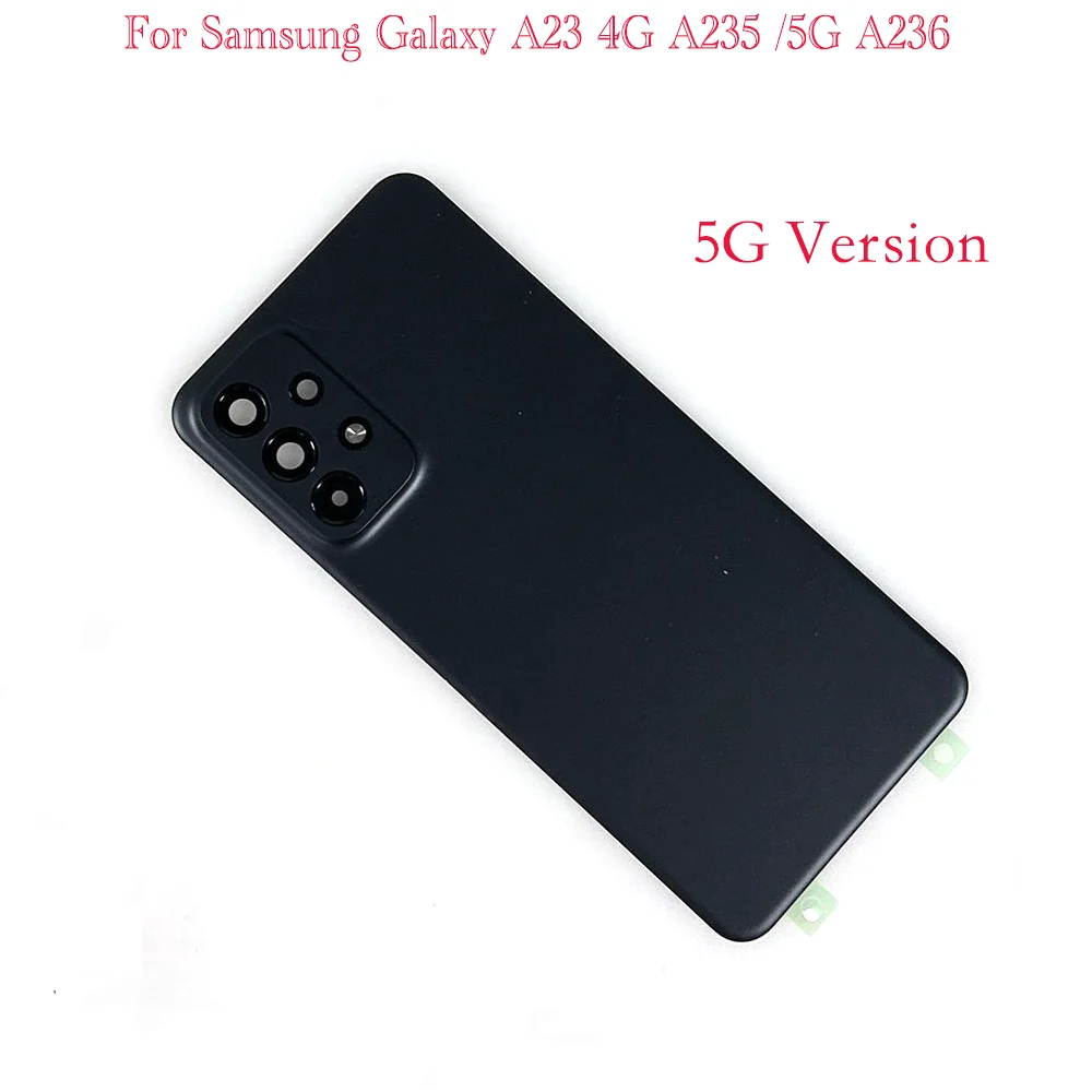 Batter Cover For Samsung Galaxy A23 4G 5G A235 A236 Battery Case Housing Chassis Back Cover With Camera Lens Repair Parts