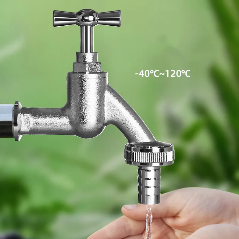 

Garden Faucet Total Brass Anti Cold Outdoor Faucet Wall Mounted G 1/2' washing machine faucet