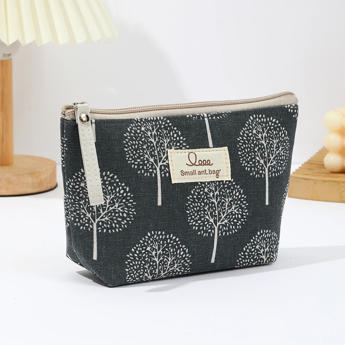 Japanische und koreanische Canvas-Kosmetiktasche, einfache und tragbare Reise-Aufbewahrungstasche, multifunktionale Studenten-Federtasche – Detail 11