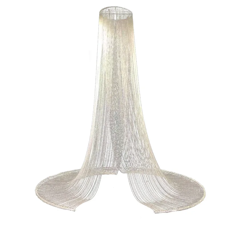 Wedding hall ceiling decoration butterfly dream acrylic earth bead curtain pendant stage background road guide curtain